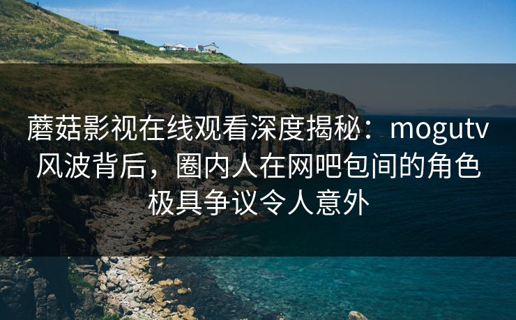 蘑菇影视在线观看深度揭秘：mogutv风波背后，圈内人在网吧包间的角色极具争议令人意外